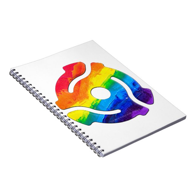 SlipperyJoe's plastic 45 RPM record adapter vibran Notebook (Right Side)