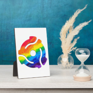 SlipperyJoe's plastic 45 RPM record adapter vibran Plaque