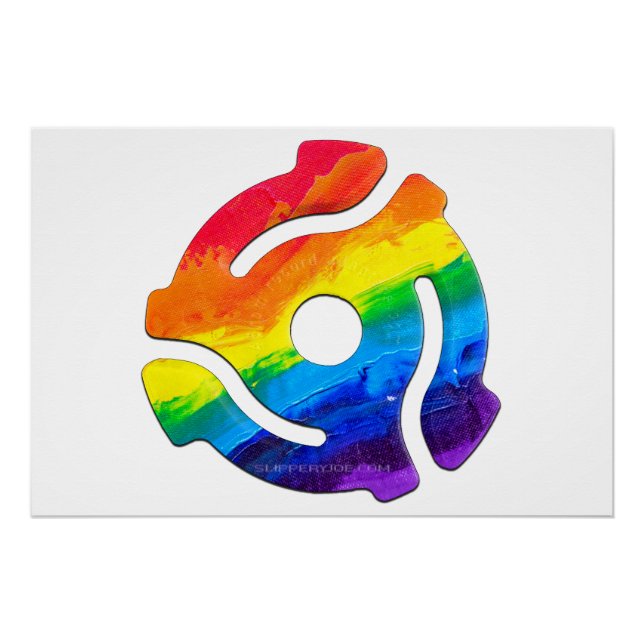 SlipperyJoe's plastic 45 RPM record adapter vibran Poster (Front)