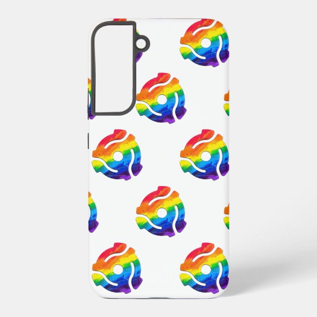 SlipperyJoe's plastic 45 RPM record adapter vibran Samsung Galaxy S22+ Case (Back)