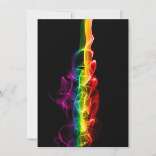 SlipperyJoe's plume of rainbow energy vapour caugh Holiday Card