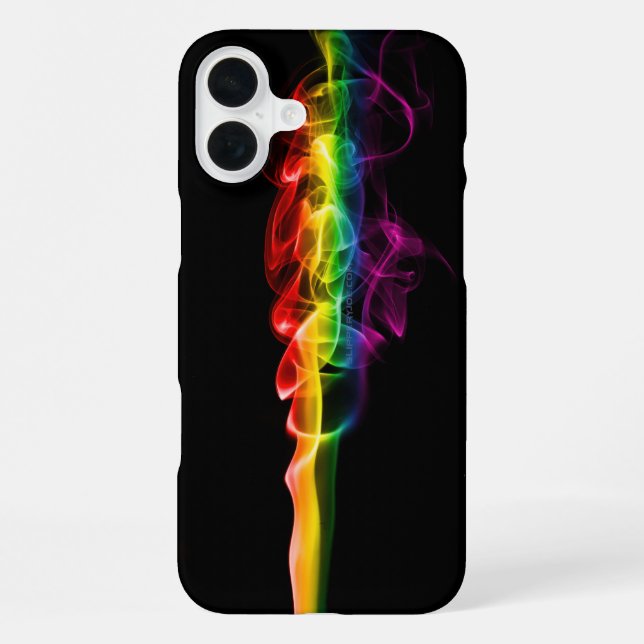 SlipperyJoe's plume of rainbow energy vapour caugh iPhone Case (Back)