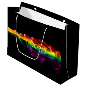 SlipperyJoe's plume of rainbow energy vapour caugh Large Gift Bag