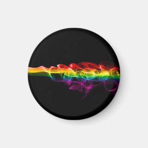 SlipperyJoe's plume of rainbow energy vapour caugh Magnet