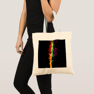 SlipperyJoe's plume of rainbow energy vapour caugh Tote Bag