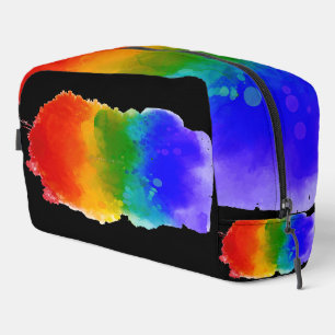 SlipperyJoe's pride splatter rainbow colours vibra Dopp Kit