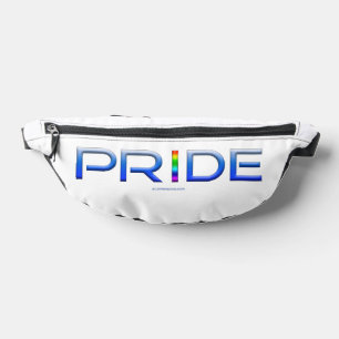 SlipperyJoe's pride word metallic letters radiates Bum Bags