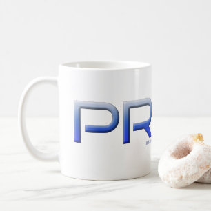 SlipperyJoe's pride word metallic letters radiates Coffee Mug