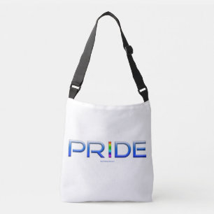 SlipperyJoe's pride word metallic letters radiates Crossbody Bag