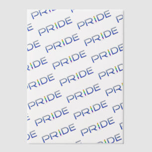 SlipperyJoe's pride word metallic letters radiates Vellum Invitations