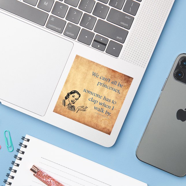 SlipperyJoe's Princess clap walking funny 50s vint (Laptop w/ iPhone)