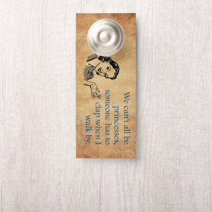 SlipperyJoe's Princess clap walking funny 50s vint Door Hanger