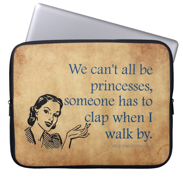 SlipperyJoe's Princess clap walking funny 50s vint Laptop Sleeve (Front)