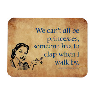 SlipperyJoe's Princess clap walking funny 50s vint Magnet