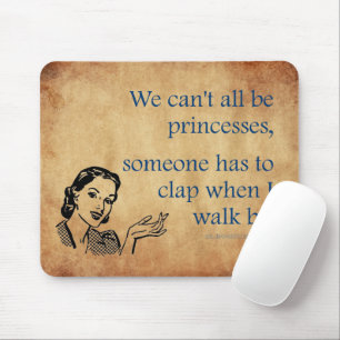 SlipperyJoe's Princess clap walking funny 50s vint Mouse Mat