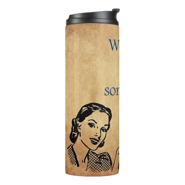 SlipperyJoe's Princess clap walking funny 50s vint Thermal Tumbler (Rotated Left)