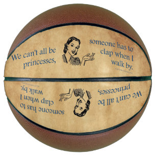 SlipperyJoe's princesses clap vintage poster retro Basketball