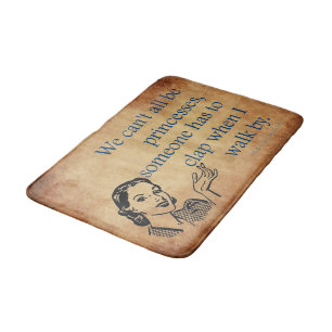 SlipperyJoe's princesses clap vintage poster retro Bath Mat