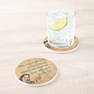 SlipperyJoe's princesses clap vintage poster retro Coaster