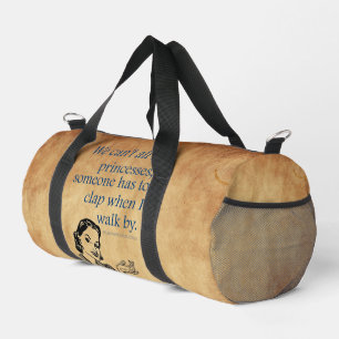 SlipperyJoe's princesses clap vintage poster retro Duffle Bag