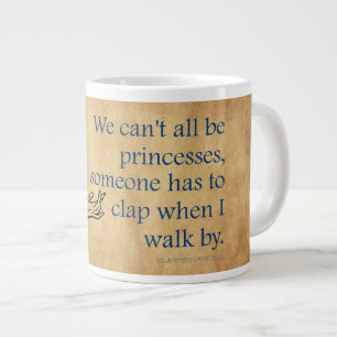 SlipperyJoe's princesses clap vintage poster retro Large Coffee Mug