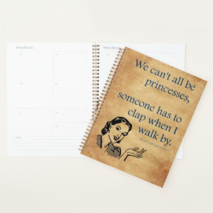 SlipperyJoe's princesses clap vintage poster retro Planner