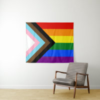 SlipperyJoe's Progress Pride Flag six classic hori
