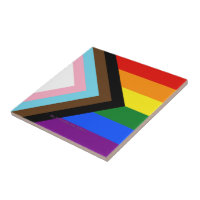SlipperyJoe's Progress Pride Flag six classic hori
