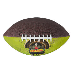 SlipperyJoe's proud turkey eat ham red wattle hang American Football