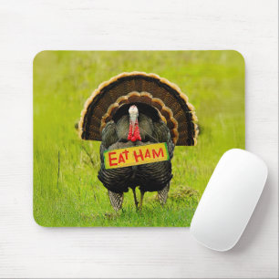 SlipperyJoe's proud turkey eat ham red wattle hang Mouse Mat