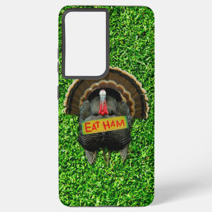 SlipperyJoe's proud turkey eat ham red wattle hang Samsung Galaxy Case