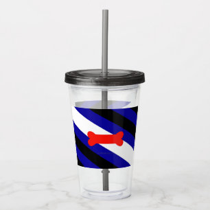 SlipperyJoe's puppy play pride flag express kink i Acrylic Tumbler