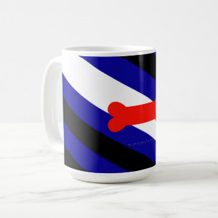 SlipperyJoe's puppy play pride flag express kink i Coffee Mug