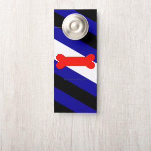 SlipperyJoe's puppy play pride flag express kink i Door Hanger