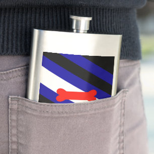 SlipperyJoe's puppy play pride flag express kink i Hip Flask