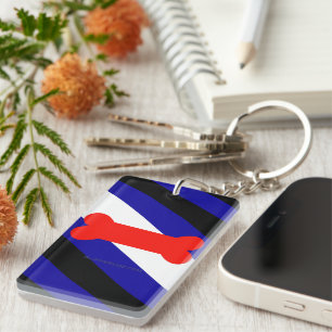 SlipperyJoe's puppy play pride flag express kink i Key Ring