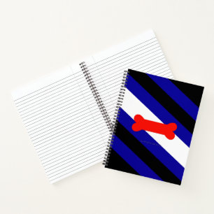 SlipperyJoe's puppy play pride flag express kink i Notebook