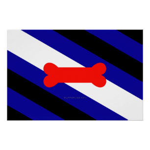 SlipperyJoe's puppy play pride flag express kink i Poster