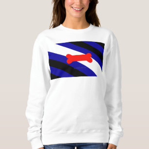 SlipperyJoe's puppy play pride flag express kink i Sweatshirt