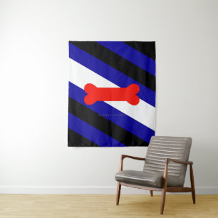 SlipperyJoe's puppy play pride flag express kink i Tapestry