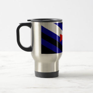 SlipperyJoe's puppy play pride flag express kink i Travel Mug