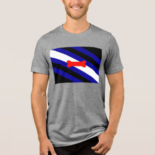 SlipperyJoe's puppy play pride flag express kink i Tri-Blend Shirt