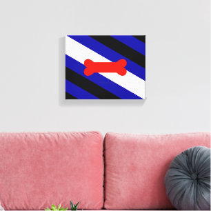 SlipperyJoe's Puppy Play Pride Flag fetishes LGBTQ Canvas Print