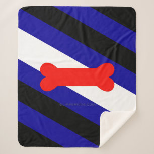 SlipperyJoe's Puppy Play Pride Flag fetishes LGBTQ Sherpa Blanket