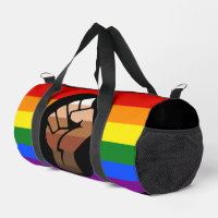 SlipperyJoe's queer people colour flag raised fist
