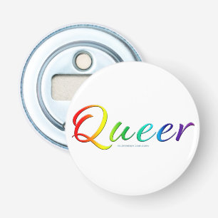 SlipperyJoe's queer single expressive word smooth Bottle Opener