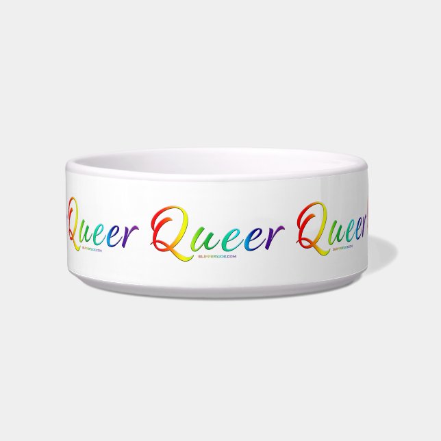 SlipperyJoe's queer single expressive word smooth  Bowl (Front)