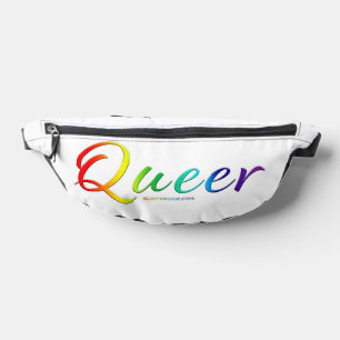 SlipperyJoe's queer single expressive word smooth Bum Bags