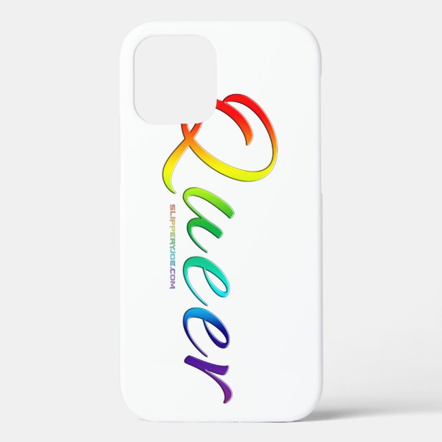 SlipperyJoe's queer single expressive word smooth  Case-Mate iPhone Case (Back)