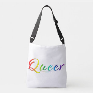 SlipperyJoe's queer single expressive word smooth  Crossbody Bag